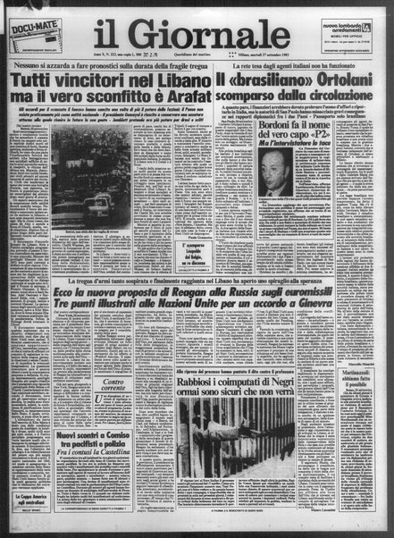 Il giornale : quotidiano del mattino